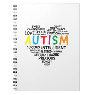 Caderno Espiral Camisas de Consciência Autismo - Camisa do Coraç