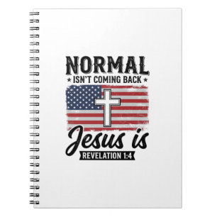Caderno Espiral Camiseta Apocalipse Jesus Normal Não Está Voltando