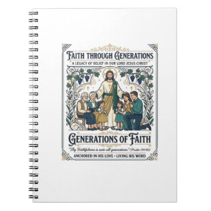 Caderno Espiral Camiseta Árvore Genealógica de Jesus Desenho Basea