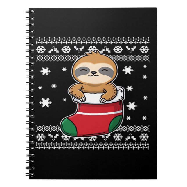 Caderno Espiral Camiseta Clássica de Natal (Frente)