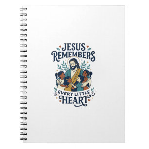 Caderno Espiral Camiseta de conforto e cura de aborto Jesus Inspir