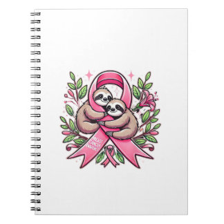 Caderno Espiral Camiseta do Laço da Preguiça de Conscientização do