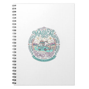 Caderno Espiral Camiseta Gráfica Original Unicórnio Viagem Mágica 