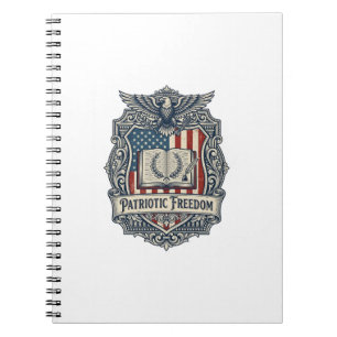 Caderno Espiral Camiseta Gráfica Vetorial do Clube do Livro Patrio