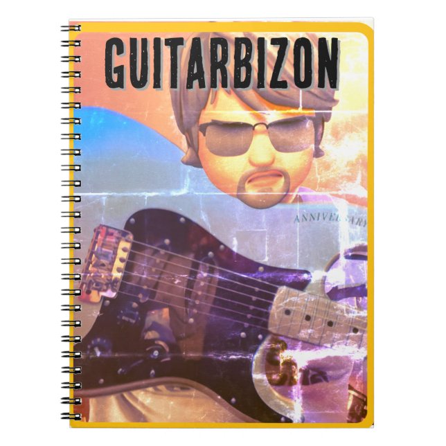 Caderno Espiral Camiseta Guitarbizon (Frente)