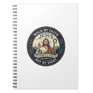 Caderno Espiral Camiseta Jesus Matcha Cafe Tendência Gráfica Crist