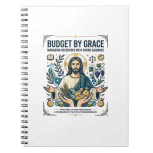Caderno Espiral Camiseta Jesus Paz Financeira Jornada Livre de Dív