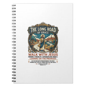 Caderno Espiral Camiseta Jesus Trucker Long Haul Inspiradora Feita