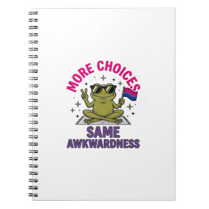 Caderno Espiral Camiseta Orgulho Sapo Bi Engraçado Design_1