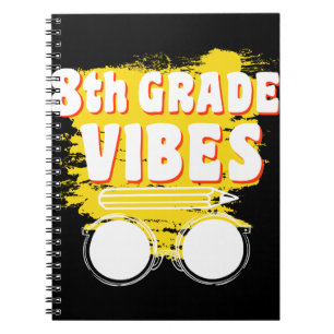 Caderno Espiral Camiseta Vibes de Volta à Escola 8ª Série Primeiro