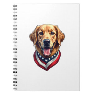 Caderno Espiral Camiseta Vintage do Retriever Dourado Todo America