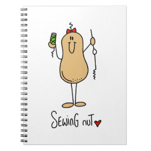 Caderno Espiral Camisetas e Presentes da Noz de Costura