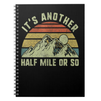 Caderno Espiral Camisetas Vintage de Caminhada para Homens Montanh