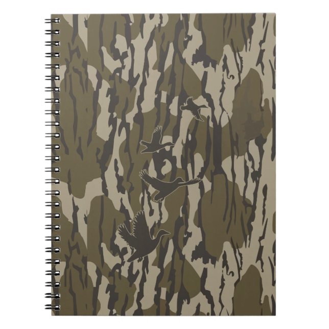 Caderno Espiral Camo Ducks Bottomland Camo Caça Patos (Frente)