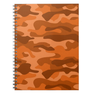 Caderno Espiral Camo Monocolor Laranja Espanhol
