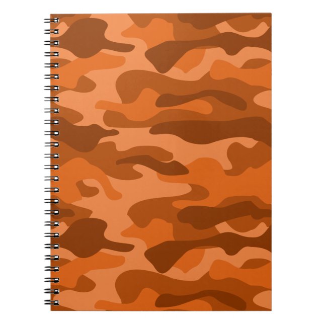 Caderno Espiral Camo Monocolor Laranja Espanhol (Frente)