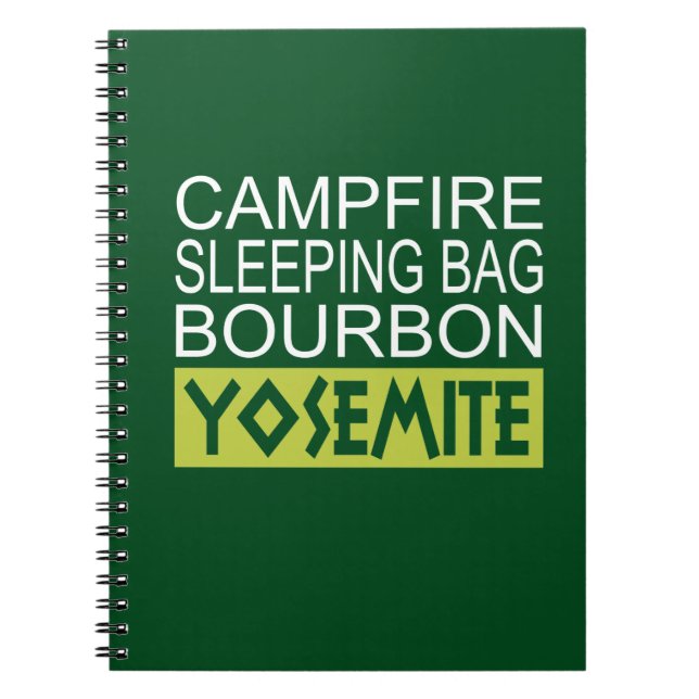 Caderno Espiral Campfire Sleing Bag Bourbon Yosemite (Frente)