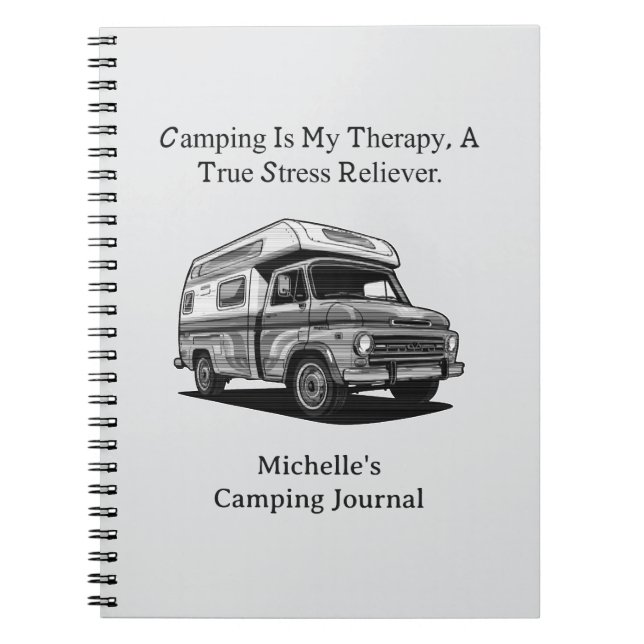 Caderno Espiral Camping My Therapy True Stress Reliever Outdoor (Frente)