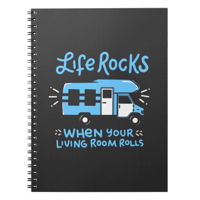 Caderno Espiral Camping - Rochas da Vida (Frente)