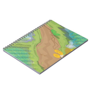 Caderno Espiral Campo de arroz