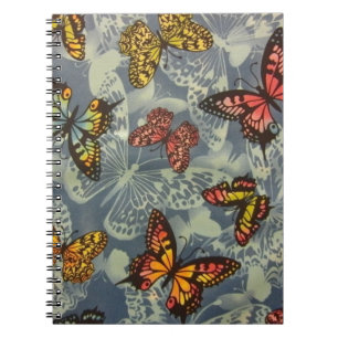 Caderno Espiral Campo de borboletas