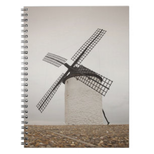 Caderno Espiral Campo de Criptana, antigos moinhos de vento da Man