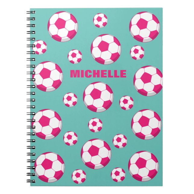 Caderno Espiral Campo de futebol personalizado (Frente)