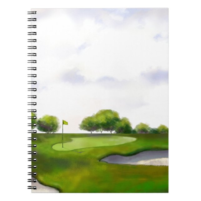 Caderno Espiral Campo de golfe (Frente)