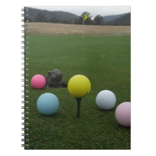 Caderno Espiral Campo de golfe da montanha da páscoa