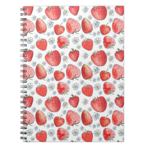 Caderno Espiral Campos de Morango: Febre de Verão