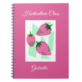 Caderno Espiral Campos de Morango Para Sempre Clássico