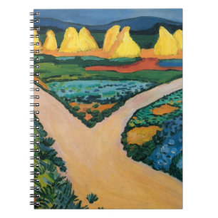 Caderno Espiral Campos Vegetais por August Macke, Vintage Fine Art