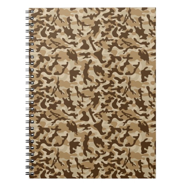 Caderno Espiral Camuflagem do Deserto (Frente)