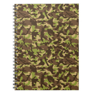 Caderno Espiral Camuflagem em Cascade 
