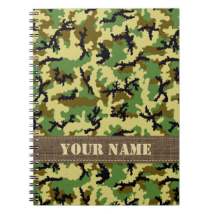 Caderno Espiral Camuflagem florestal
