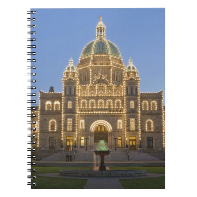 Caderno Espiral Canadá, BC, Vitória, Edifício do Parlamento da BC  (Frente)