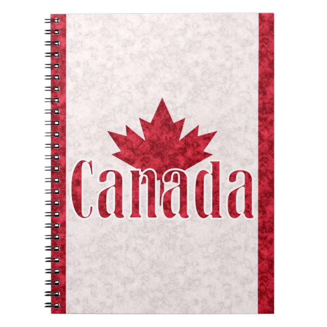 Caderno Espiral Canadá, chá de bandeira (Frente)