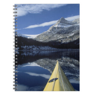 Caderno Espiral Canadá, Colúmbia Britânica, Banff. Proa de caiaque