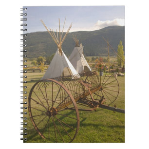 Caderno Espiral CANADÁ, Colúmbia Britânica, Enderby. Tendas &