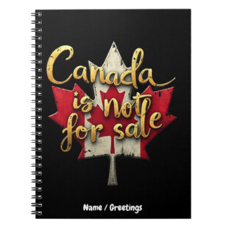 Caderno Espiral Canada is Not for Sale Celebrating Canadian Pride