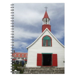 Caderno Espiral Canadá, Quebec, Tadoussac. Petite Chapelle,