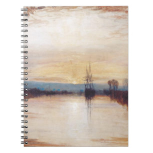 Caderno Espiral Canal de Chichester por Joseph William Turner