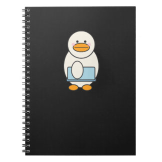 Caderno Espiral Canard allant au travail, funny work