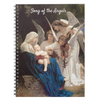 Caderno Espiral Canção dos Anjos (1881) por Bouguereau