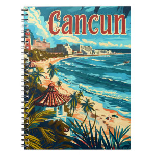 Caderno Espiral Cancun Beach