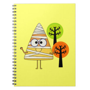 Caderno Espiral Candy Corn Mummy Halloween
