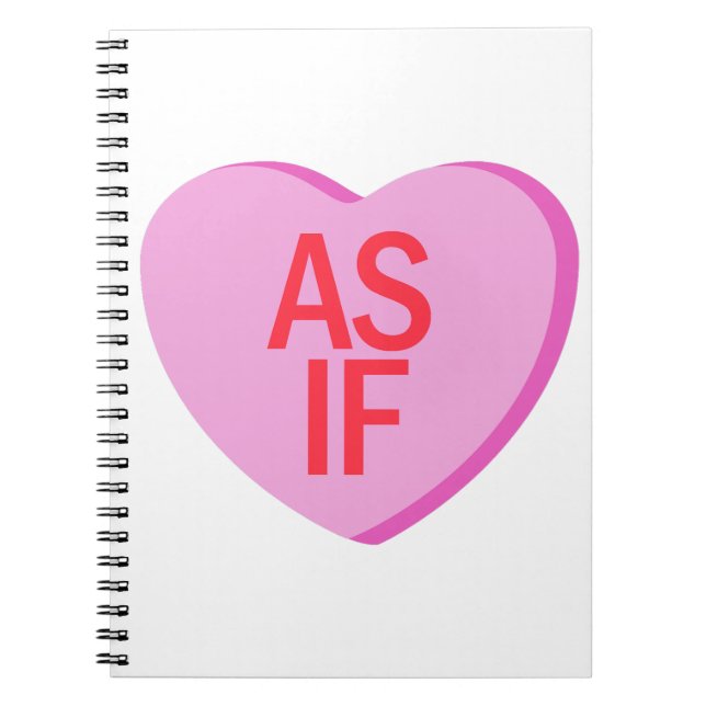 Caderno Espiral Candy Heart - AS IF (Frente)