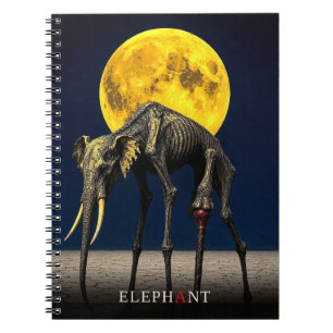 Caderno Espiral Cane de Elefante gótico Surrealista