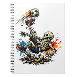 Caderno Espiral Caneca de Futebol Chuta Bicicleta Esqueleto Estili