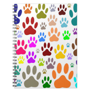 Caderno Espiral Caneta De Cães Imprime Por Toda Parte
